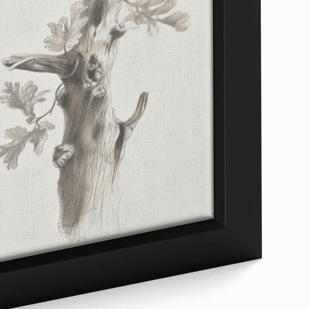 Close-up of a framed canvas featuring vibrant abstract floral designs in shades of pink, green, and blue, showcasing intricate details and textures. Perfect for modern home decor.