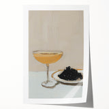 Extra large rolled print featuring a floral design in pastel shades, ideal for art wall dining room.