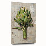 Large abstract wall art featuring assorted fruits in vibrant, natural colors on acrylic glass.