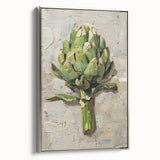 Landscape art painting of colorful fruits on a black background, framed in silver, ideal for kitchen wall decor.