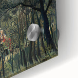Romantic Forest Scene Wall Art - Enchanting Rendezvous in Nature Decor