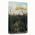 Romantic Forest Scene Wall Art - Enchanting Rendezvous in Nature Decor