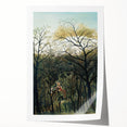 Romantic Forest Scene Wall Art - Enchanting Rendezvous in Nature Decor