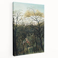 Romantic Forest Scene Wall Art - Enchanting Rendezvous in Nature Decor