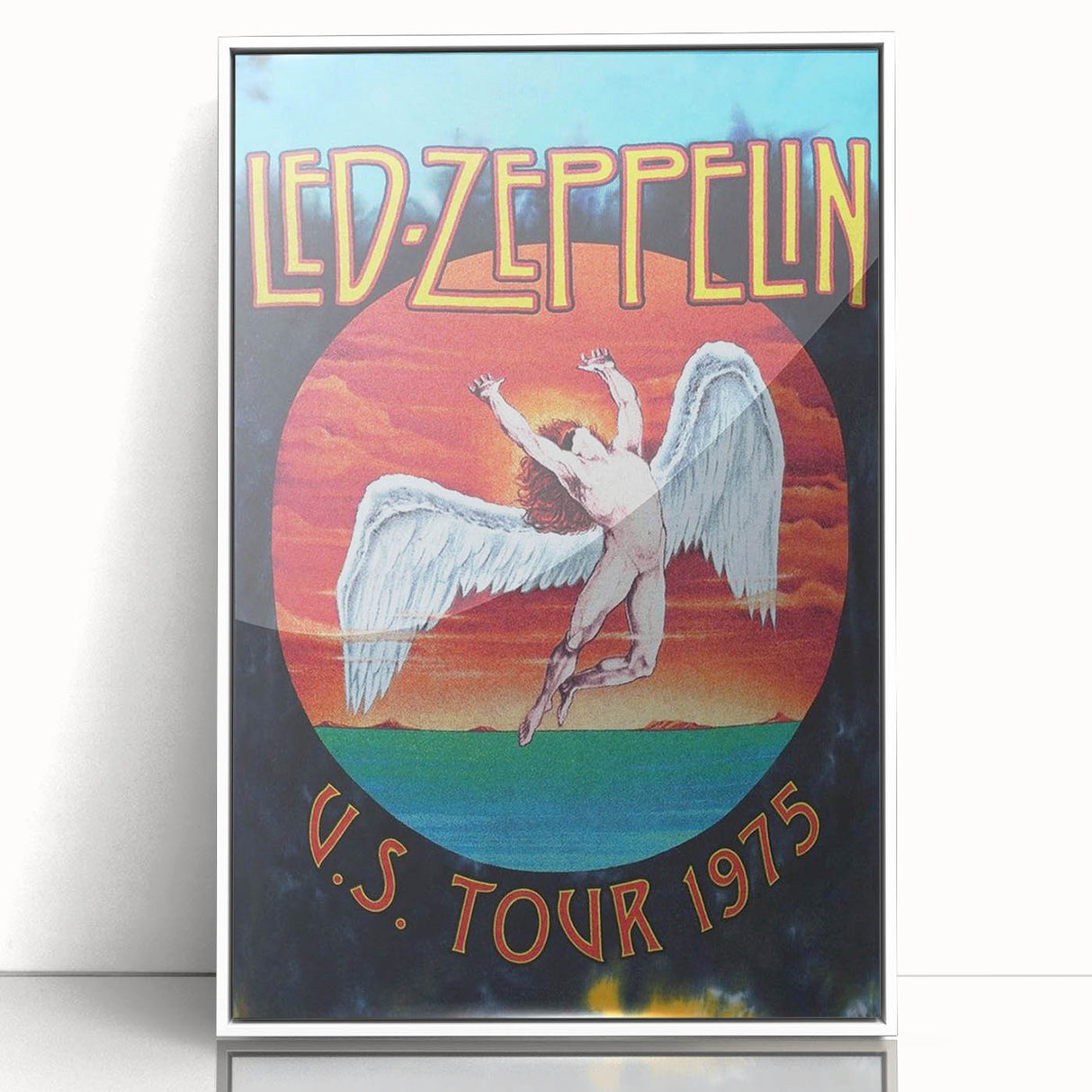 Led Zeppelin U.S. Tour 1975 Poster | Retro Music Wall Art
