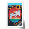 Led Zeppelin U.S. Tour 1975 Poster | Retro Music Wall Art