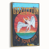 Led Zeppelin U.S. Tour 1975 Poster | Retro Music Wall Art