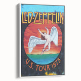 Led Zeppelin U.S. Tour 1975 Poster | Retro Music Wall Art