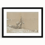 Realism Art Print - Looking Out by Winslow Homer, Nautical Scene