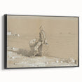 Realism Art Print - Looking Out by Winslow Homer, Nautical Scene