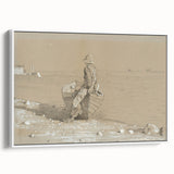 Realism Art Print - Looking Out by Winslow Homer, Nautical Scene