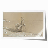 Realism Art Print - Looking Out by Winslow Homer, Nautical Scene