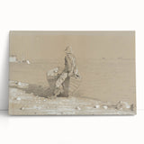 Realism Art Print - Looking Out by Winslow Homer, Nautical Scene