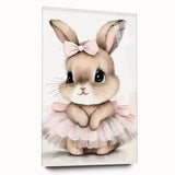 Adorable Bunny Girls Room Wall Art – Nursery & Kids Room Print