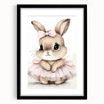 Adorable Bunny Girls Room Wall Art – Nursery & Kids Room Print