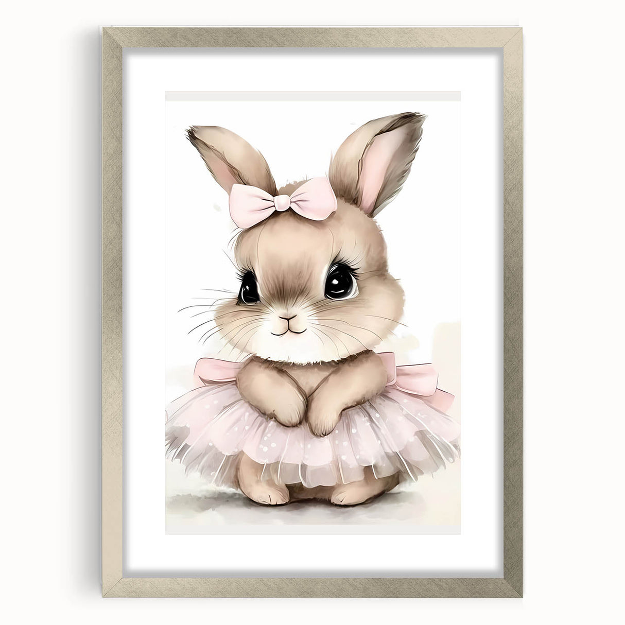 Adorable Bunny Girls Room Wall Art – Nursery & Kids Room Print