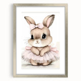 Adorable Bunny Girls Room Wall Art – Nursery & Kids Room Print