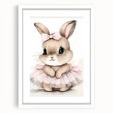 Adorable Bunny Girls Room Wall Art – Nursery & Kids Room Print