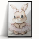 Adorable Bunny Girls Room Wall Art – Nursery & Kids Room Print