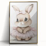 Adorable Bunny Girls Room Wall Art – Nursery & Kids Room Print