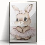 Adorable Bunny Girls Room Wall Art – Nursery & Kids Room Print