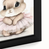 Adorable Bunny Girls Room Wall Art – Nursery & Kids Room Print