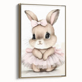 Adorable Bunny Girls Room Wall Art – Nursery & Kids Room Print