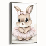 Adorable Bunny Girls Room Wall Art – Nursery & Kids Room Print