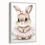 Adorable Bunny Girls Room Wall Art – Nursery & Kids Room Print