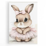 Adorable Bunny Girls Room Wall Art – Nursery & Kids Room Print