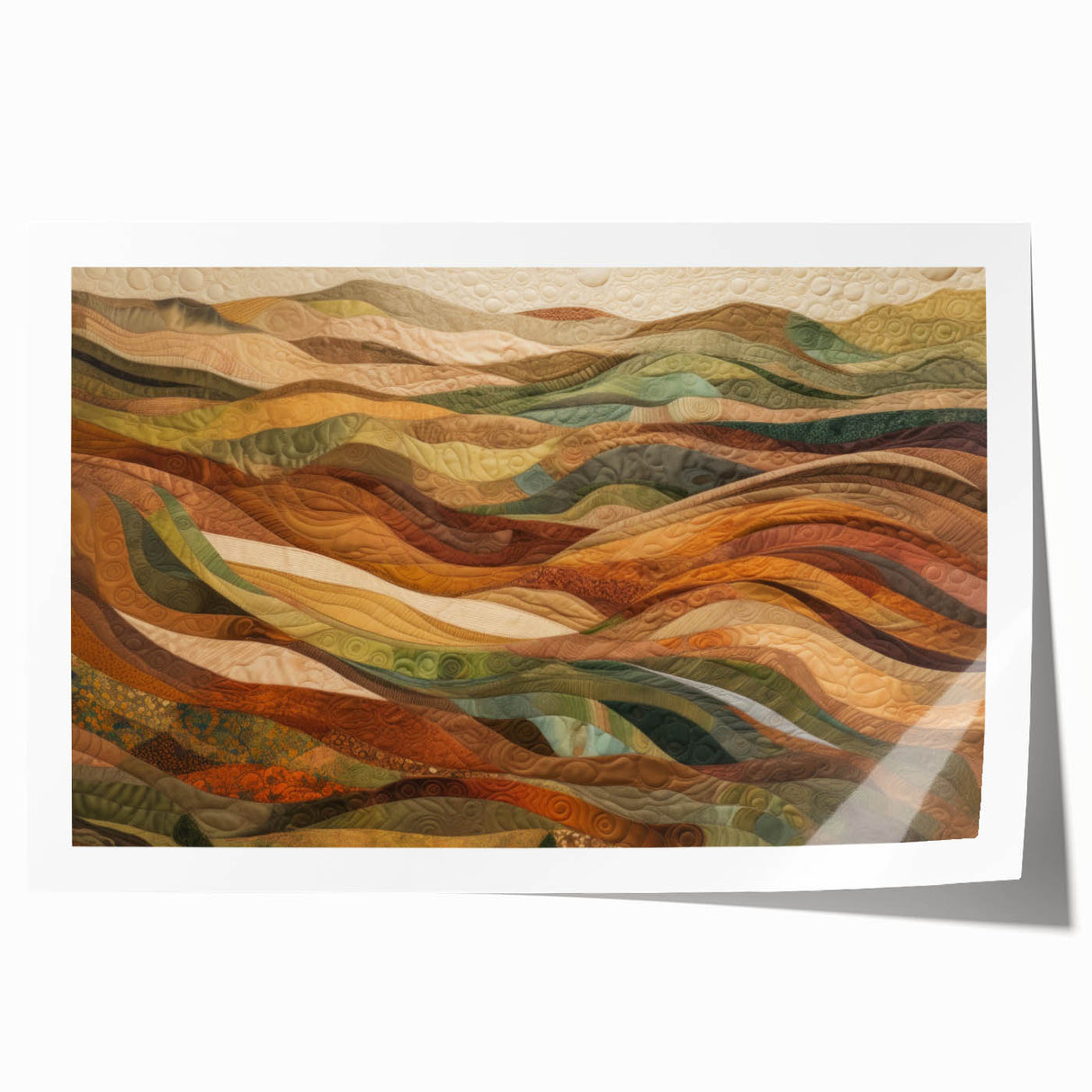 Extra large rolled print of a fall-themed floral art, ideal for dining room wall decor.
