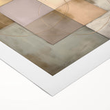 Elegant Geometric Wall Art – Gold & Green Modern Canvas Print