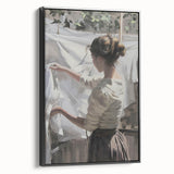 Framed abstract figurative canvas art showcasing a black side profile silhouette, set against a vibrant color backdrop, perfect for modern home decor.