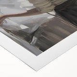 Abstract figurative art on rolled canvas, showcasing vibrant colors and dynamic shapes, ideal for modern home decor. Packaged securely in a cardboard tube.