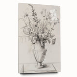 Abstract floral acrylic wall art displayed in a side view, showcasing vibrant colors and intricate patterns, perfect for modern home decor.