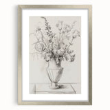 Abstract floral frame art with a silver mat, showcasing vibrant colors and intricate patterns, perfect for enhancing modern home decor aesthetics.