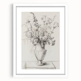 Abstract floral art frame showcasing vibrant colors with a white mat, perfect for enhancing modern home decor. Ideal for wall displays in living rooms or offices.