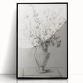 Framed acrylic artwork showcasing vibrant abstract floral designs with a black frame, adding a modern touch to home decor. Perfect for enhancing living spaces.
