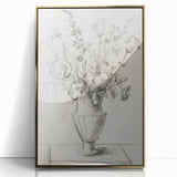 Framed acrylic art piece showcasing abstract floral designs in vibrant colors, featuring a sleek gold frame that enhances its modern aesthetic. Perfect for contemporary home decor.