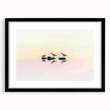 Abstract landscape artwork framed in a sleek black mat, showcasing vibrant colors and unique textures, perfect for modern home decor. Ideal for enhancing living spaces or offices.