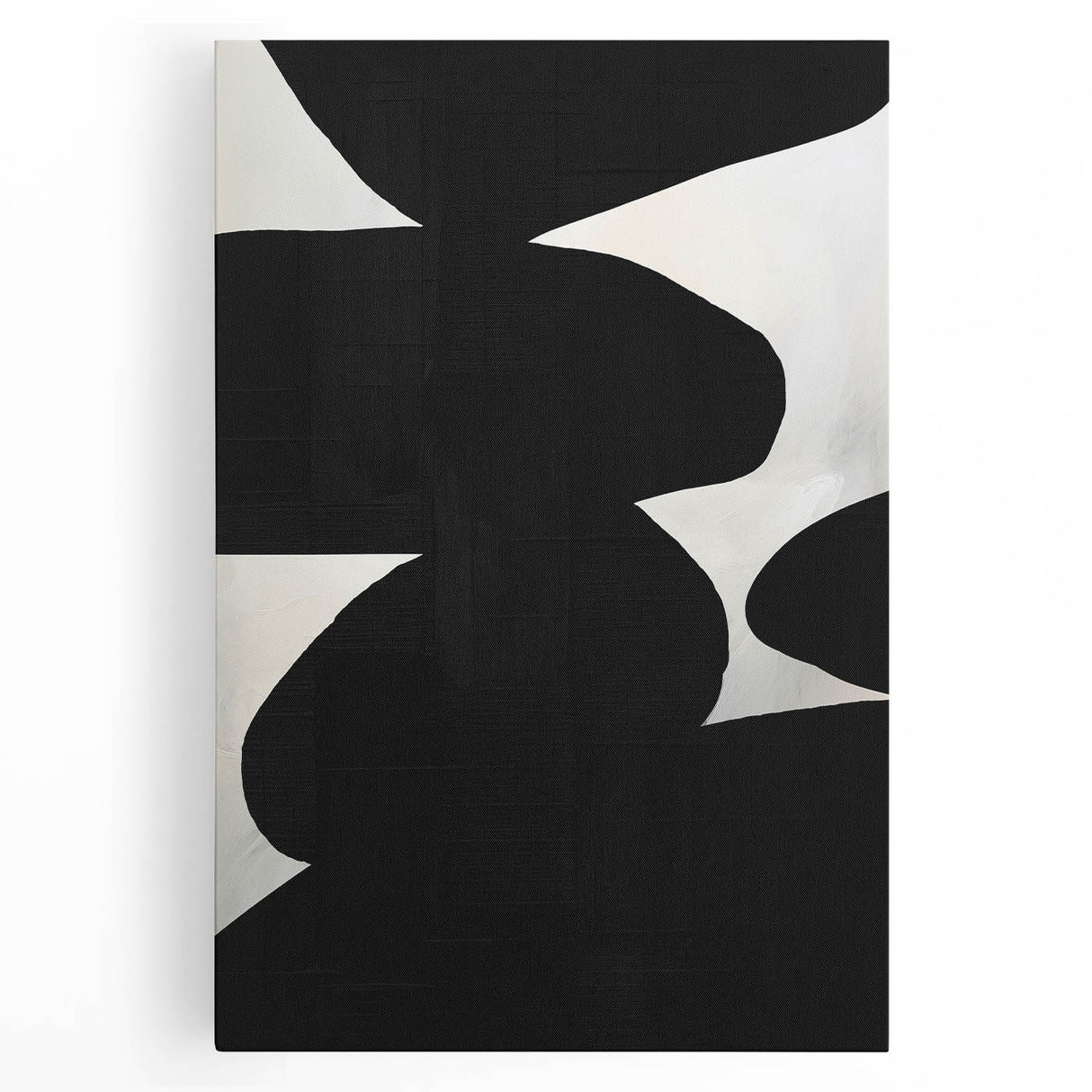 Abstract minimalist wall art in vibrant colors, featuring geometric shapes and soft textures on stretched canvas, perfect for modern home decor.