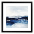 Modern Abstract Wall Art – Navy and Gray Geometric Canvas