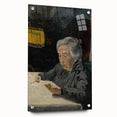 Expressionist Art - Reading Old Lady Abstract Wall Art for Sale
