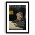 Expressionist Art - Reading Old Lady Abstract Wall Art for Sale