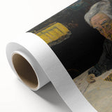 Expressionist Art - Reading Old Lady Abstract Wall Art for Sale