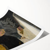 Expressionist Art - Reading Old Lady Abstract Wall Art for Sale