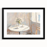 Extra large abstract art print featuring vibrant, colorful textures on a black framed canvas.