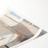 Extra large wall art featuring line art flowers in black and white on a rolled print, suitable for large living room spaces.