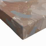 Black and white landscape painting on stretched canvas, featuring a serene river scene, ideal for bedroom wall art.