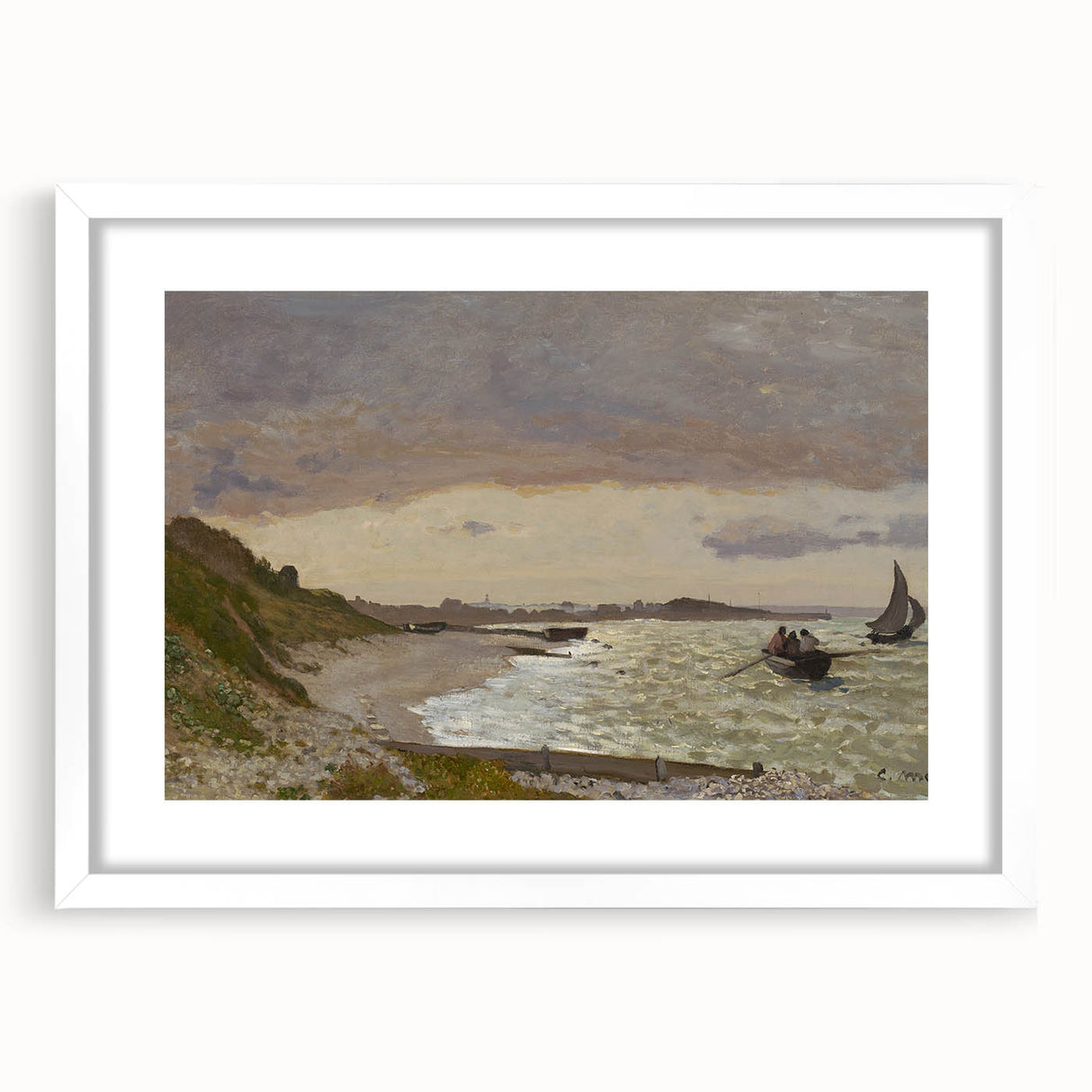 Impressionist Seascape Wall Art - Coastal Scene by Monet Print